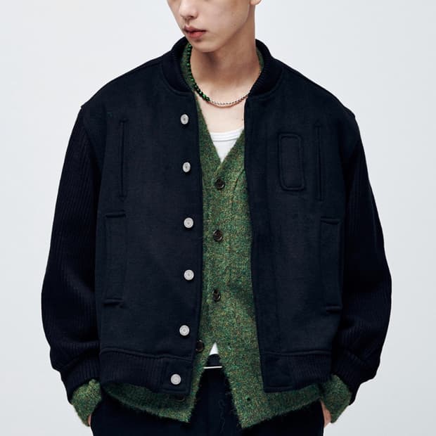 애니타임로릭 바시티 블랙 m사이즈