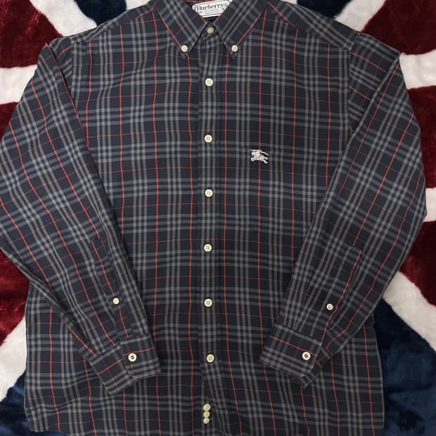 버버리 체크 셔츠 39(M) 95