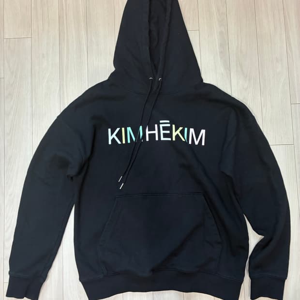 KIMHĒKIM 김해김 컬러풀 로고 후드 스웻셔츠 L