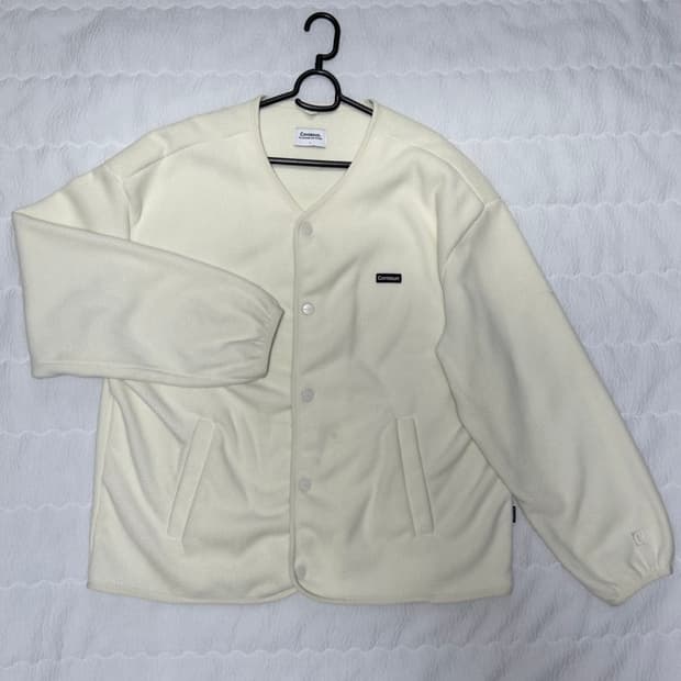 커버낫 버튼 크림 자켓