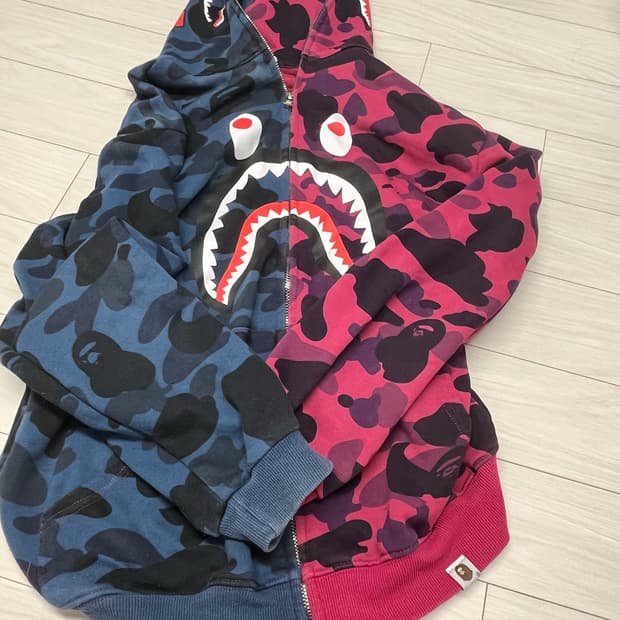 빈티지 베이프 후드집업