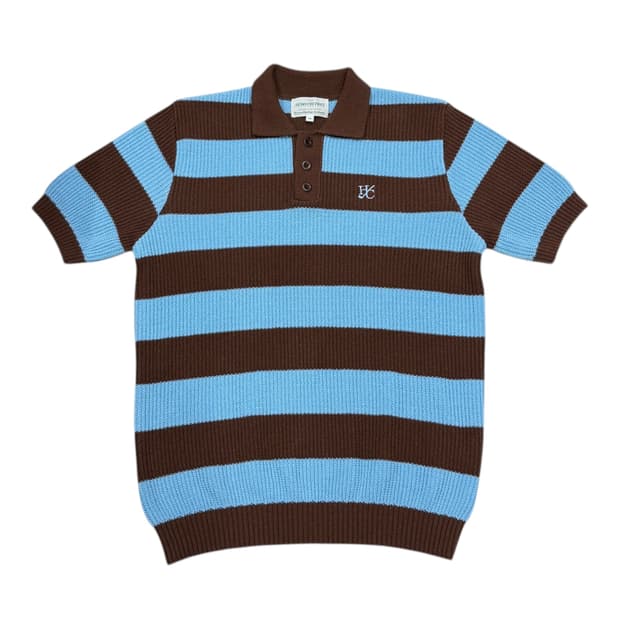 헨리코튼 스트라이프 폴로 PK 니트 반팔 95