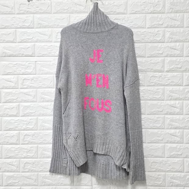 택포_ 쟈딕앤볼테르 터틀넥 니트 스웨터 L