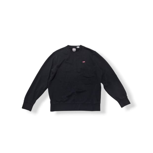 Levi's 리바이스 블랙 배트윙 로고 맨투맨