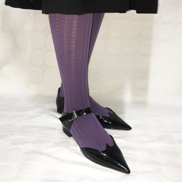 존 갈리아노 블랙 에나멜 포인티드 토 메리제인 슈즈