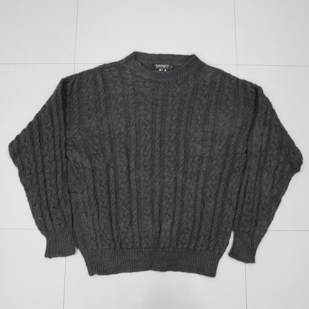 90s 팀버랜드 울 알파카 케이블 니트 XL MADE IN ITALY 