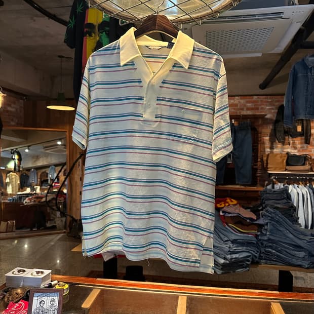 90s JC Penney Towncraft 빈티지 카라 티셔츠
