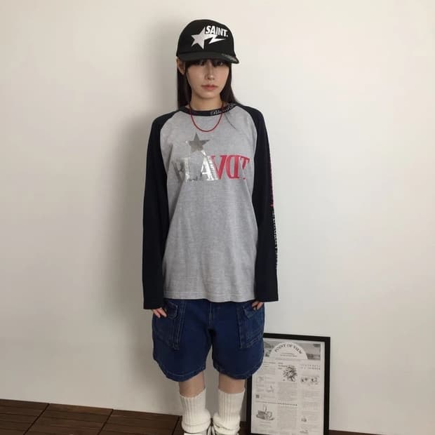 Blue Art Drive Raglan Long Sleeve