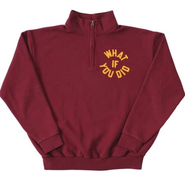 [M] 컬렉트피시스 WHAT IF YOU DID Q ZIP-UP