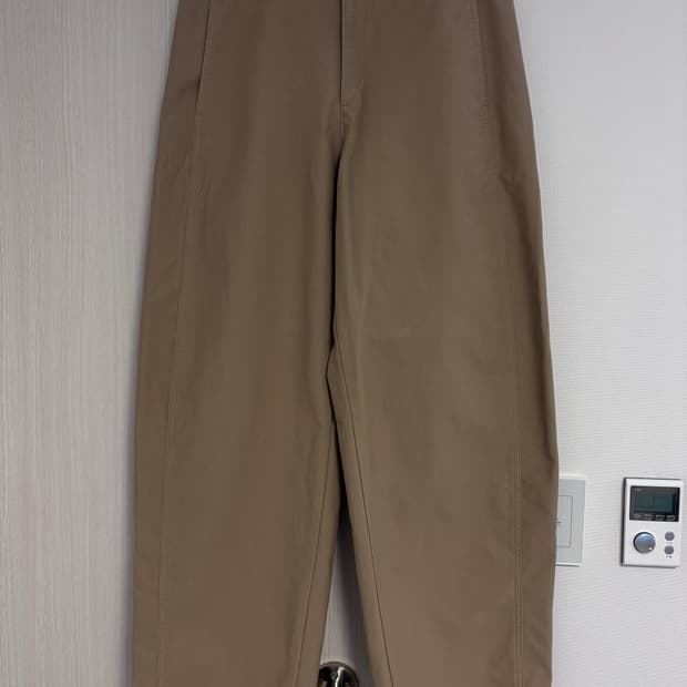 XL 긴기장 유니클로 저지배럴 팬츠 베이지