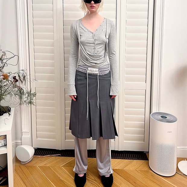 2000 archives skirt pants black