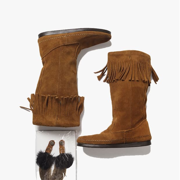 MINNETONKA - FRINGE LONG BOOTS (탈부착)