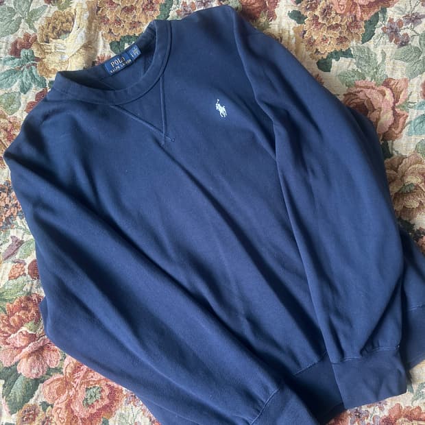 폴로 맨투맨 네이비 L
