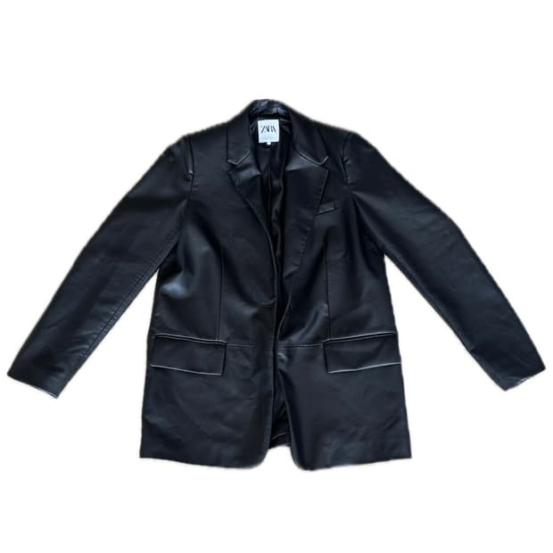 자라 zara 가죽 자켓
