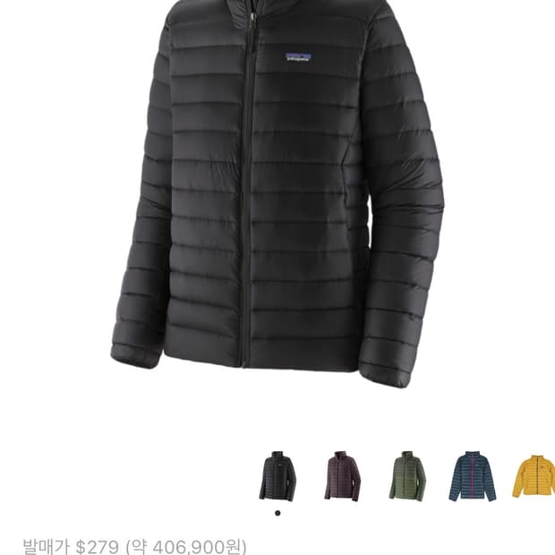 파타고니아 경량패딩