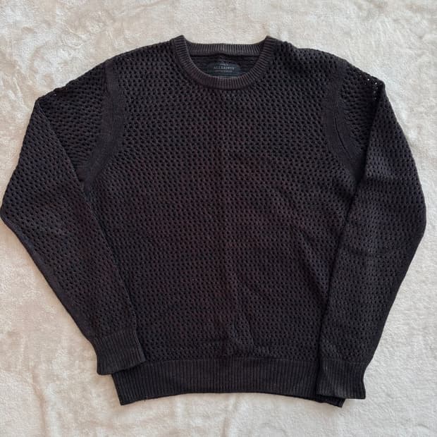 올세인츠 할도 크류 네팅 니트, M