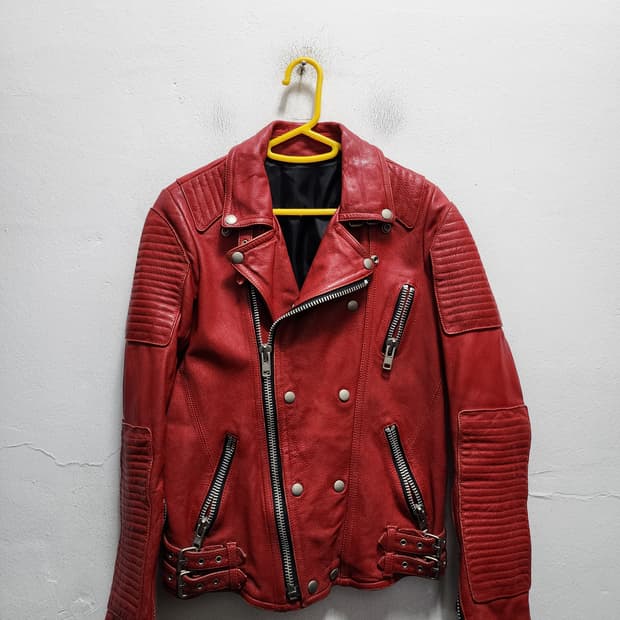 발말st 리얼레더 양가죽 스트릿 라이더자켓