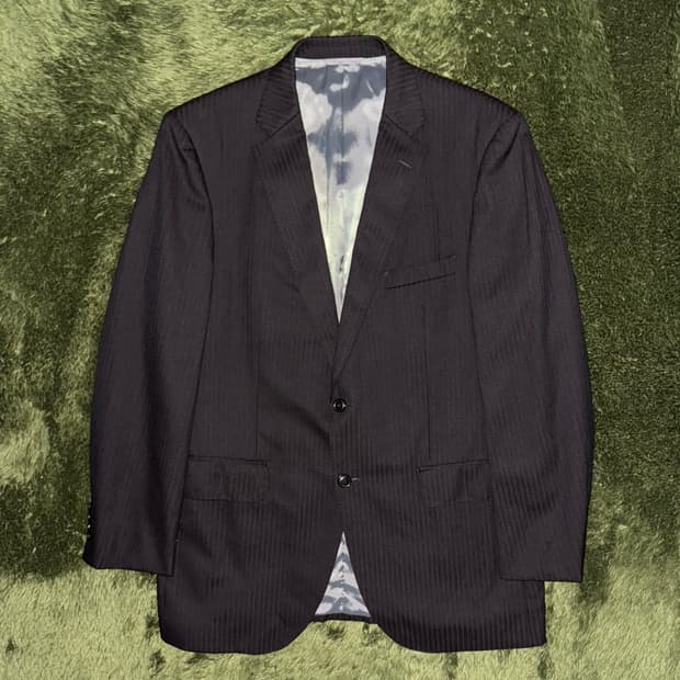 Junko Shimada 시마다 준코 옴므 스트라이프 블레이저 자켓