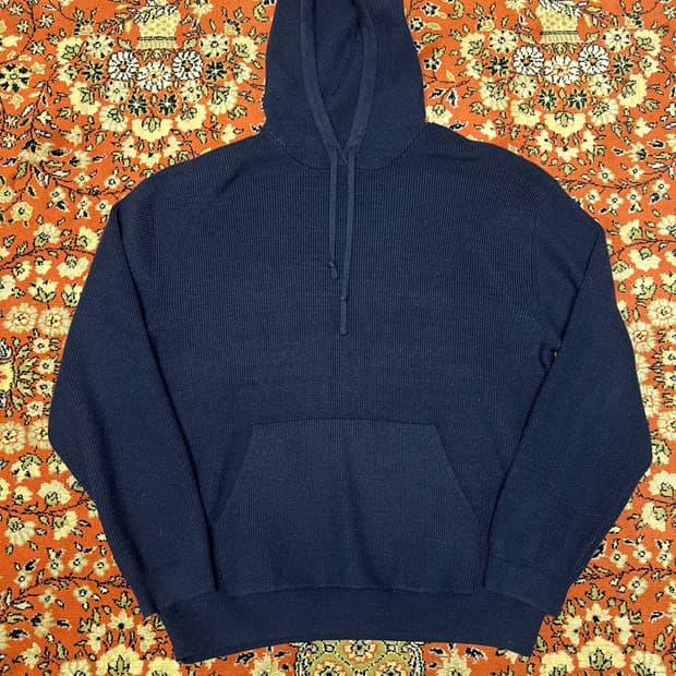 [XL] 수아레 네이비 니트 후드