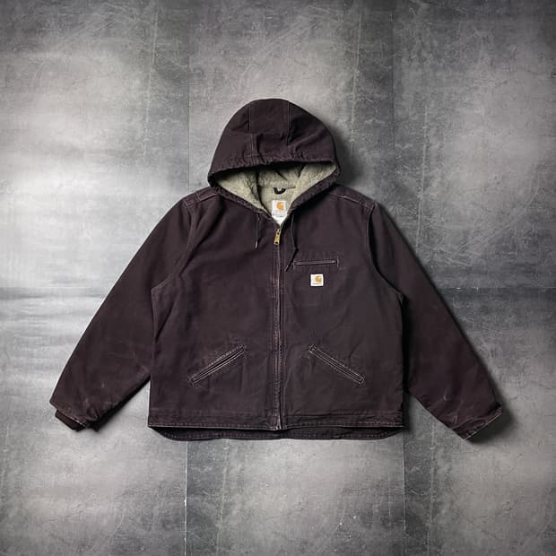 CARHARTT 칼하트 WJ141 와인 액티브 후드 자켓 A00822