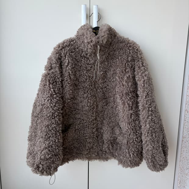 양털 하이넥 집업