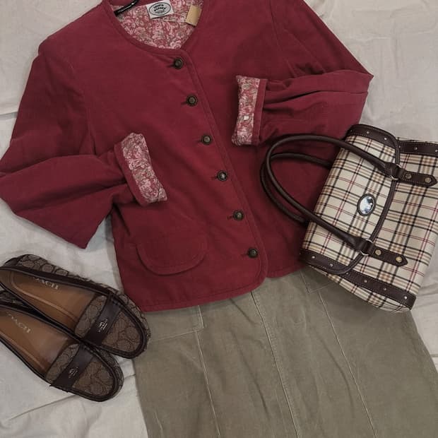 Laura ashley 코듀로이재킷