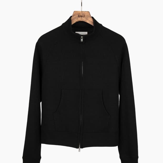 aieul comfy zip up black 50size