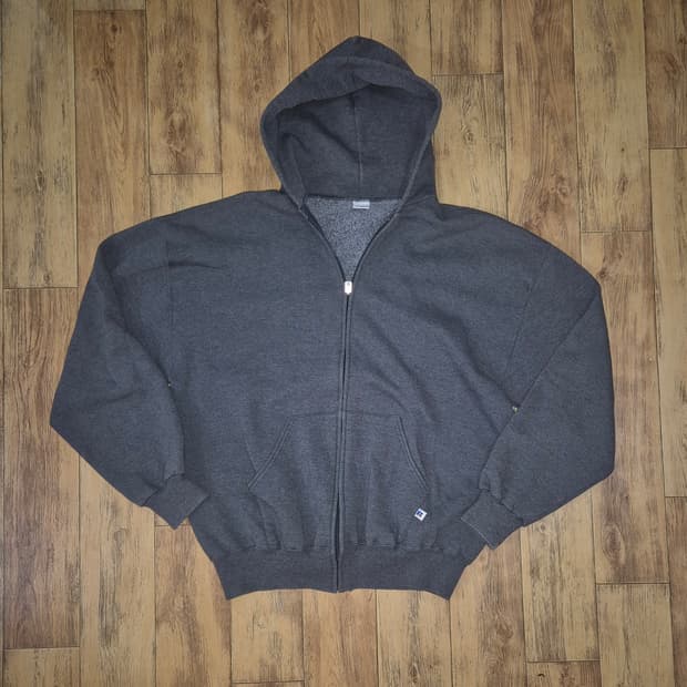 00s 러셀 후드집업 다크 그레이 메이드인 멕시코