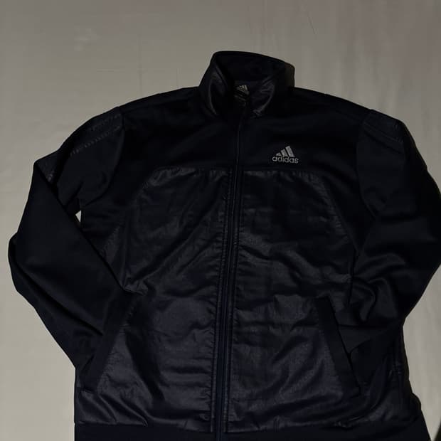 Adidas navy silver track top m95