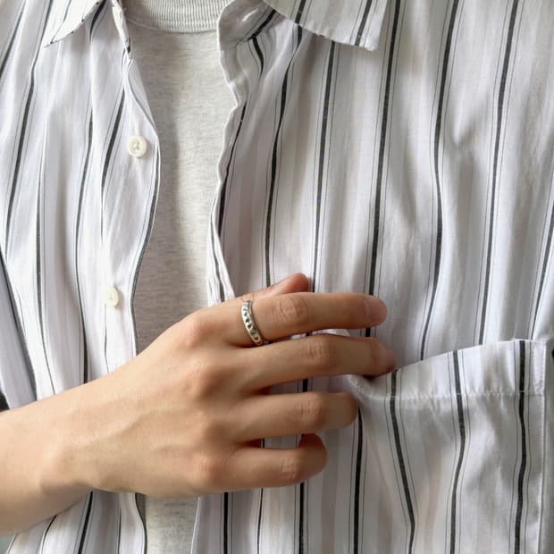 Light cotton poly design BIG H/S shirt