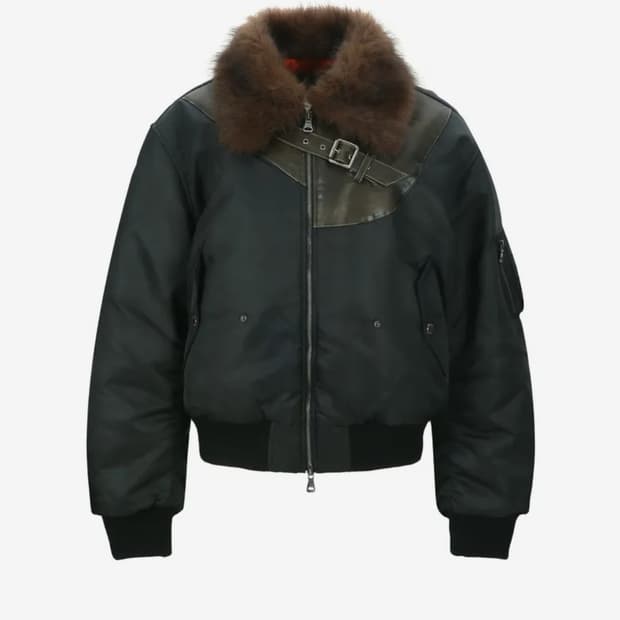 [교환]앤더슨벨 퍼 봄버자켓 블랙 <-> 벨벳봄버자켓