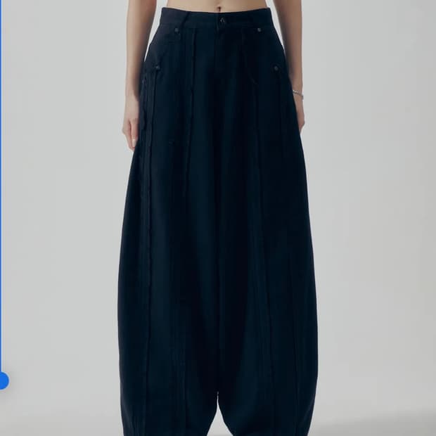 트리밍버드 Raw Cut Balloon Denim Pants 