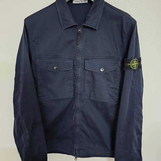 스톤아일랜드 스트레치 코튼 오버셔츠 24SS