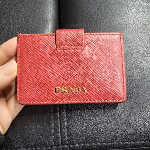 프라다 아코디언 카드지갑