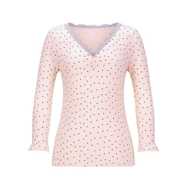 샙페어리 mini heart lace top pink
