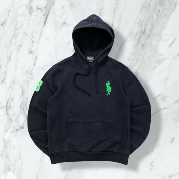폴로 랄프로렌 빅포니 네이비 후드티 