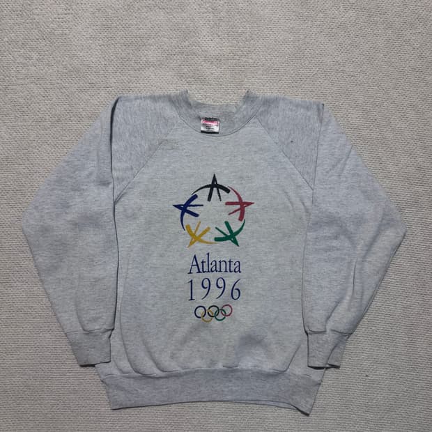 90s USA Oneita 애틀란타 1996 올림픽 스웨트셔츠 L