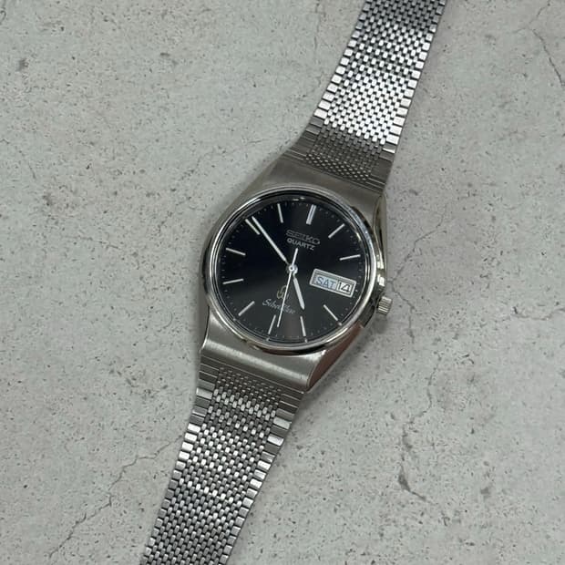 80s 빈티지 세이코 실버웨이브 쿼츠