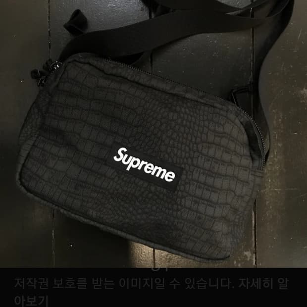 Supreme SS13 Croc Shoulder Bag 슈프림 가방 힙색