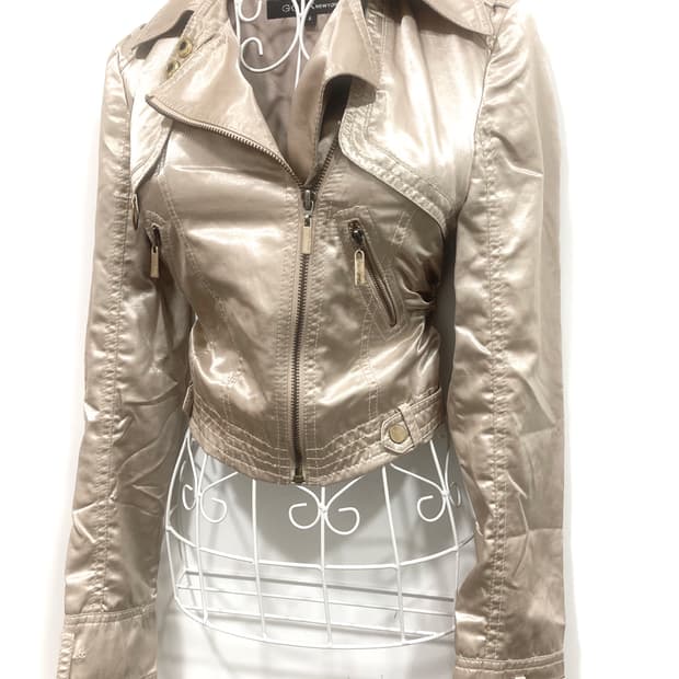 cream beige satin jacket