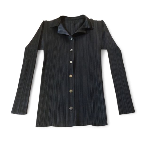 이세이 미야케 플리츠 플리즈 블라우스 블랙 3