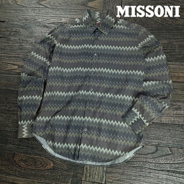 [미쏘니] 에스닉 패턴 빈티지 셔츠 P01555