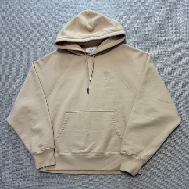 Ami 아미 하트 로고 라글란 후드