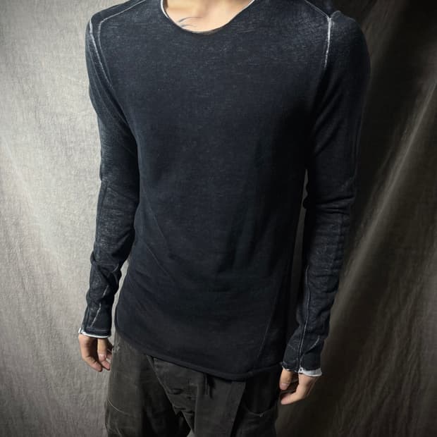 Label Under Construction Seam Knit