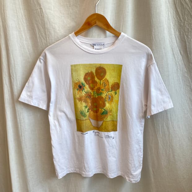 zara 프린팅 반팔티셔츠(S)