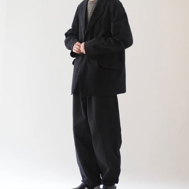 [2] 코모리 24aw 가먼트다잉 셋업 블랙