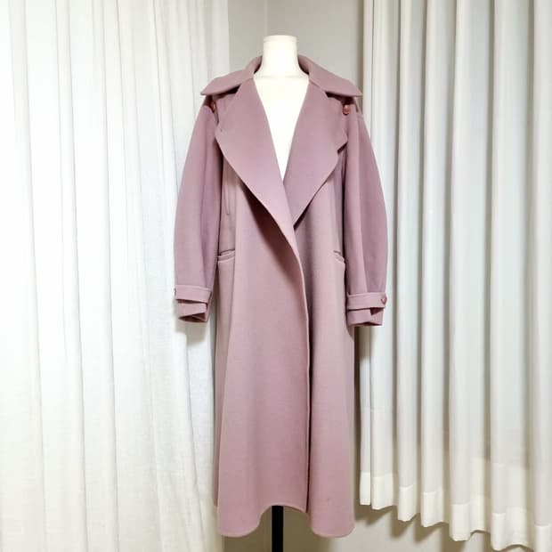 한섬 시스템 양모96캐시미어4 오픈형 오버핏 코트 (44-77) 상태최상