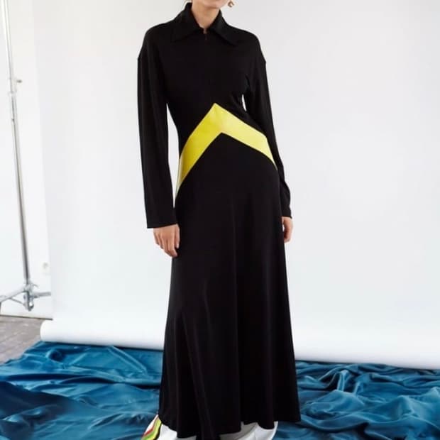 셀린 져지 롱 드레스(34)