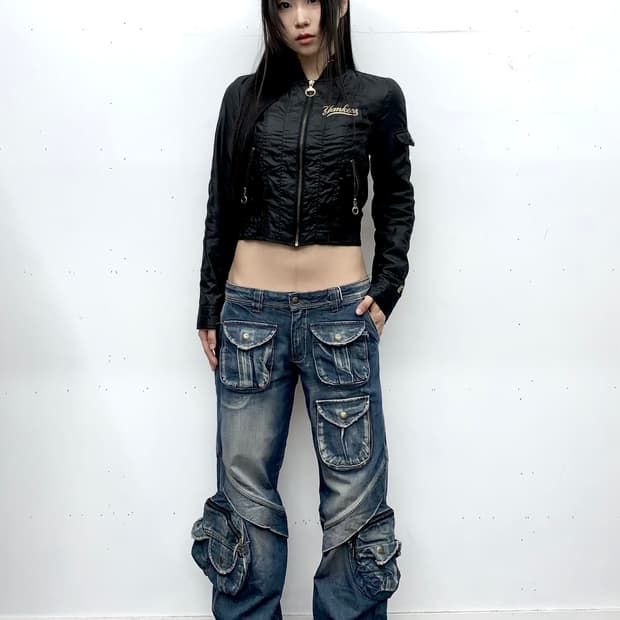 Mlb 양키스 크롭 스타디움 자켓