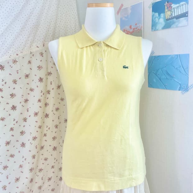 빈티지 라코스테 레몬코어 민소매 카라티💛🍋🐊
